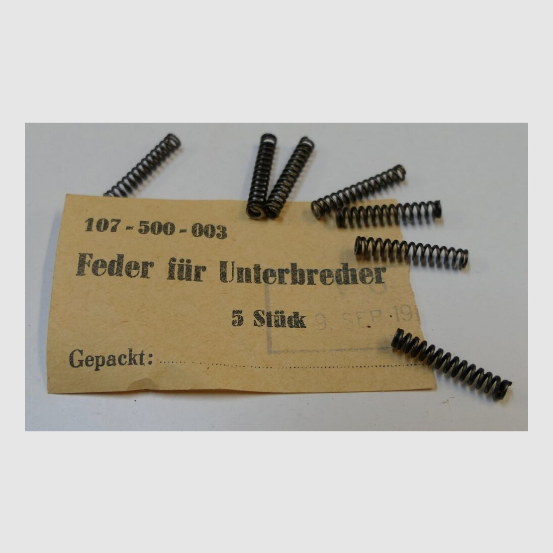 orginal DDR NVA AK 47 Feder für Unterbrecher [ 40 ] unbenutzt, neu für AK47, 7,62x39