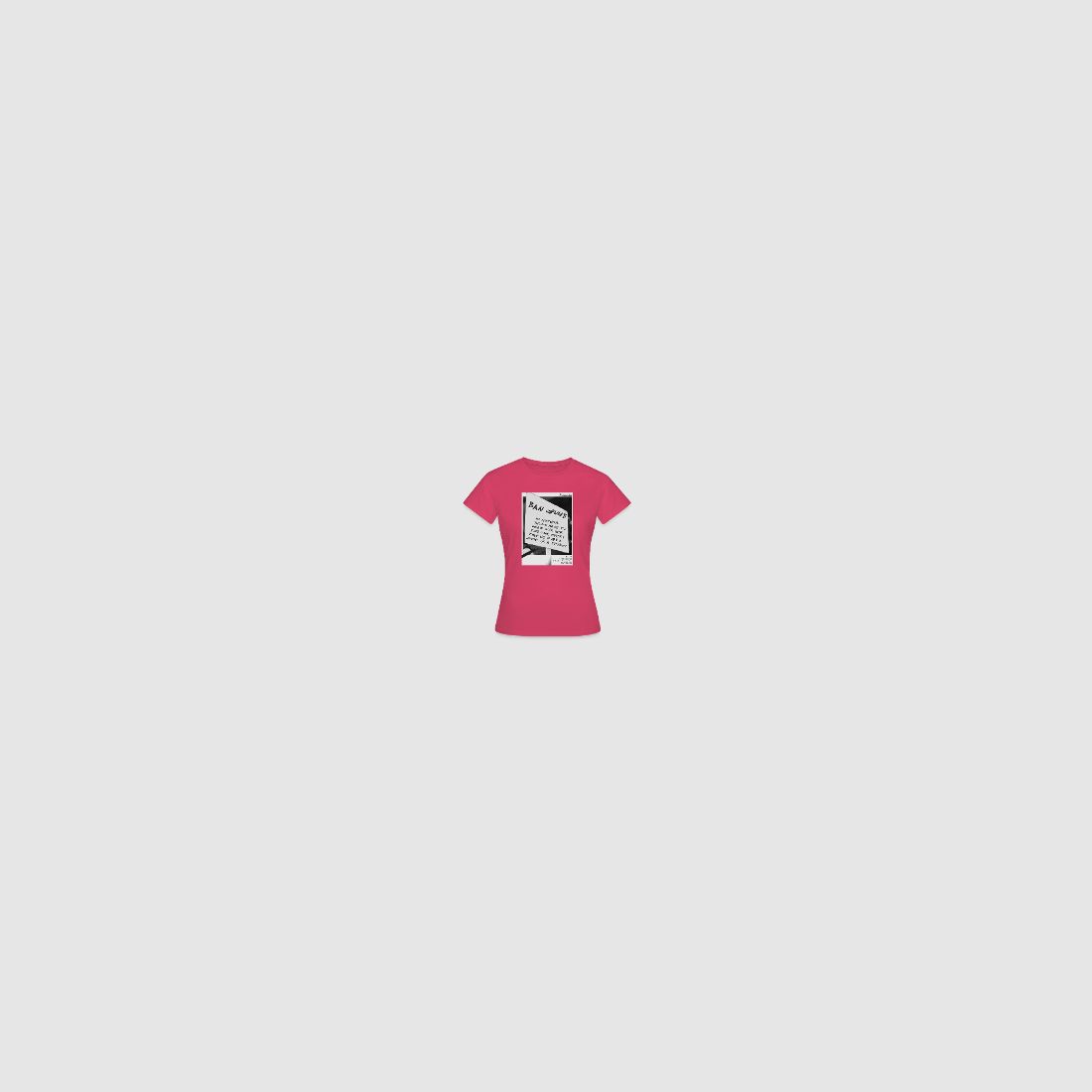 protestsign ban guns - Frauen T-Shirt Rot