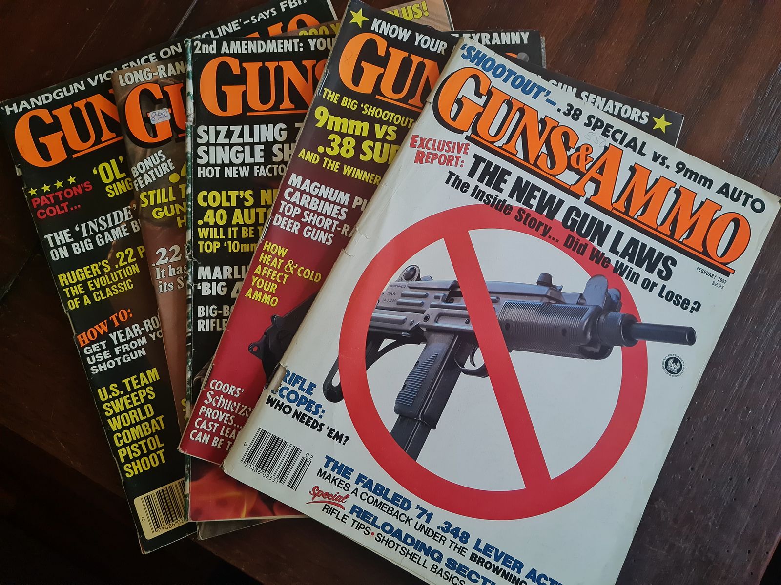 5 x Guns & Ammo aus den 80gern 