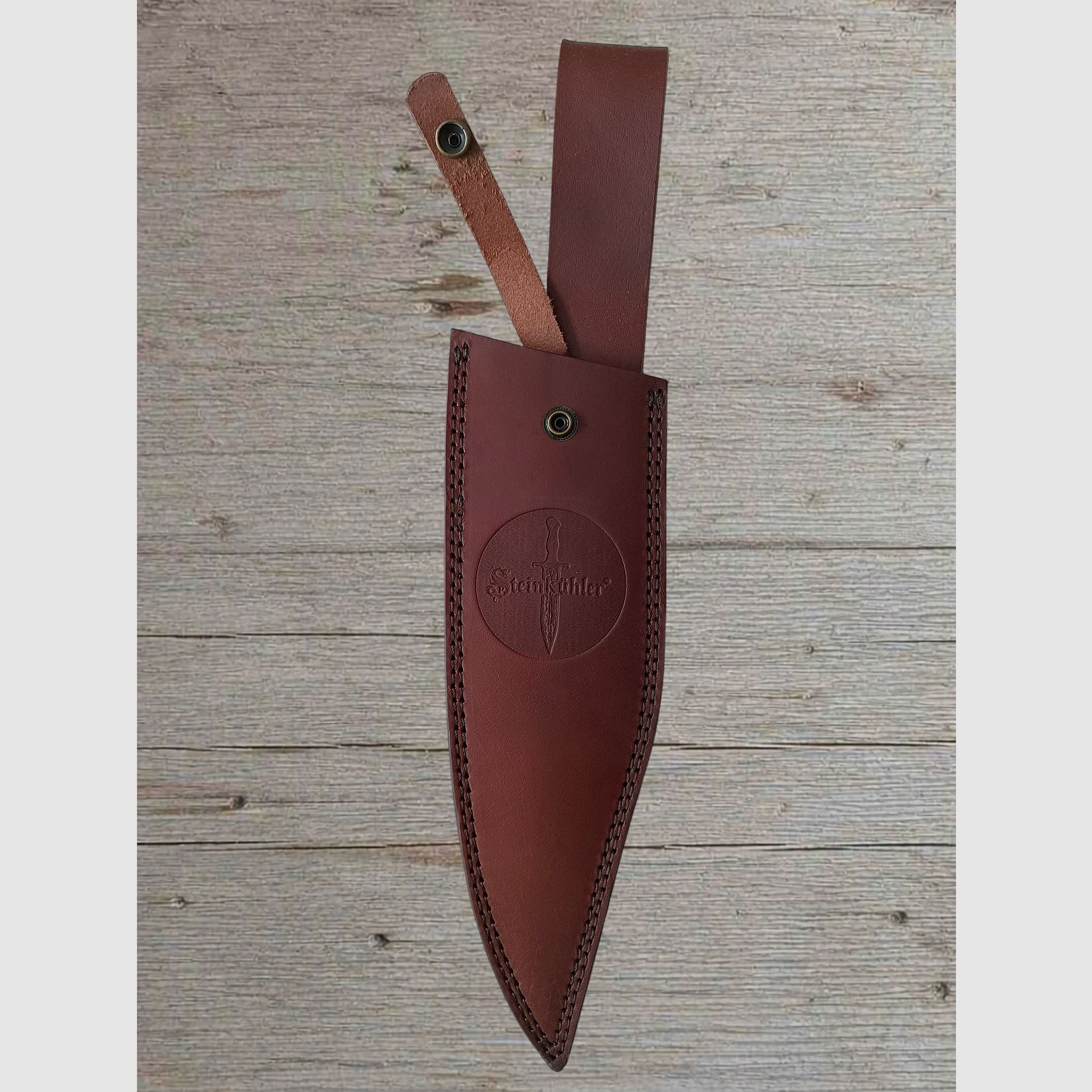 Damast Jagdmesser handgeschmiedet P. Steinkühler – 43cm Bowie Unikat, Bild 5 von 5