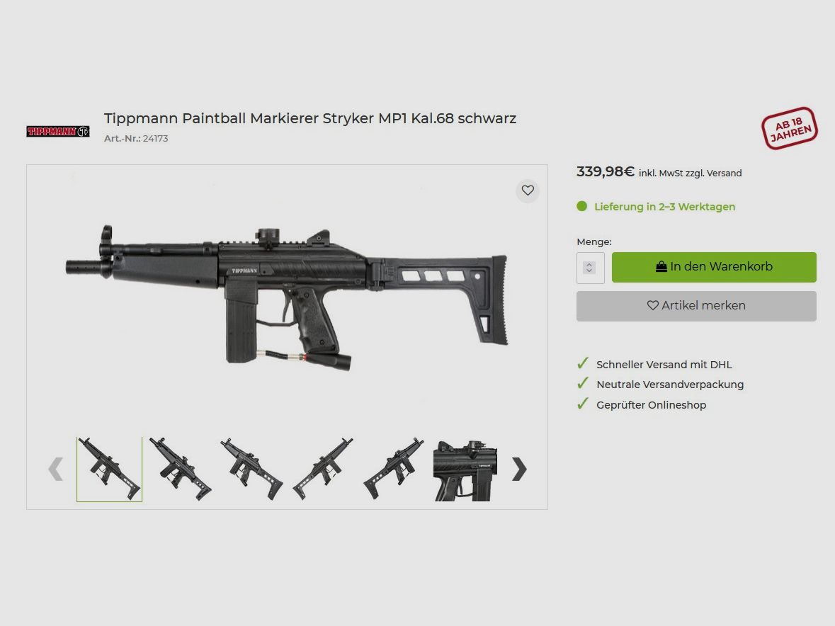 Tippman Stryker MP1 + Protoyz Speedster Loader Marcador de Paintball