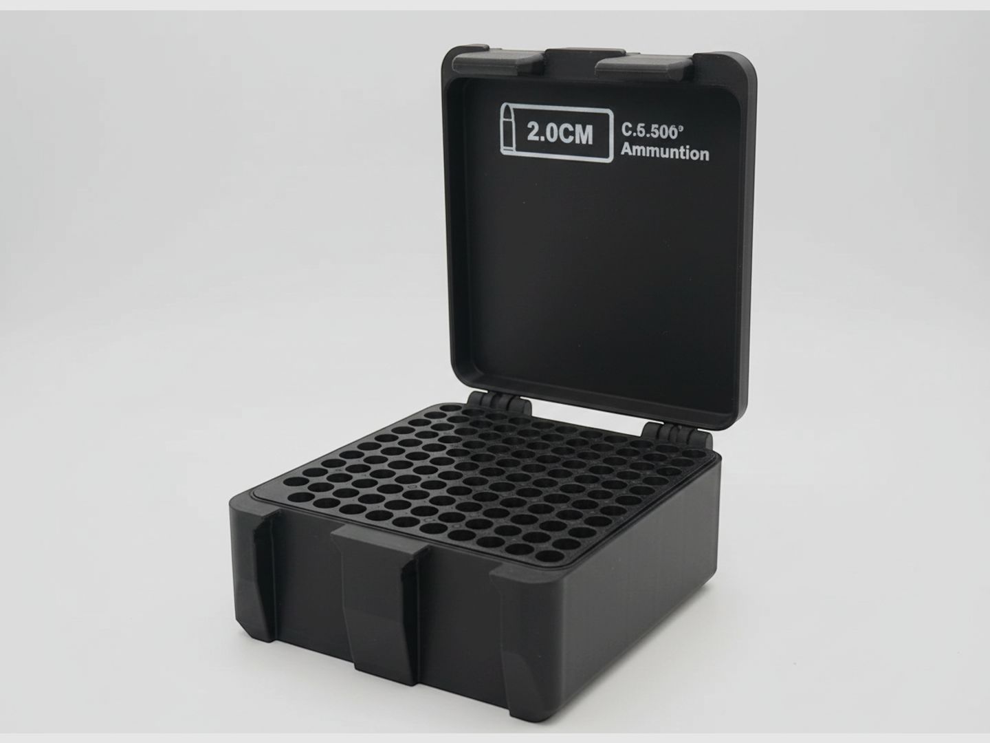 Filamelt Munitionsbox / 204 Ruger / 'Klapp- / Rastdeckel' / Patronenbox, Ammo Box