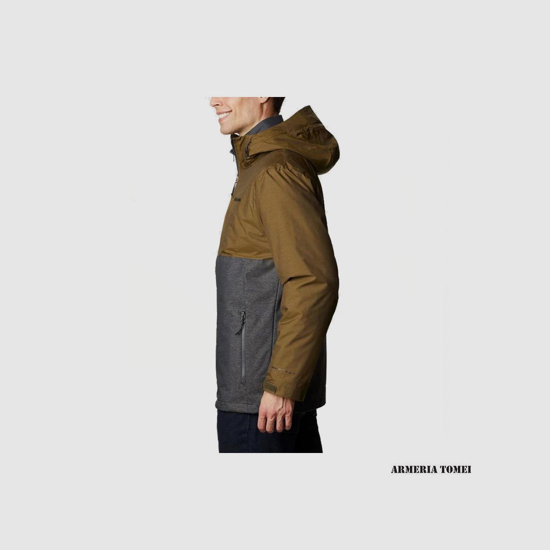 JACKET – MEN – COLUMBIA – RIDGE GATES™ INTERCHANGE Shark Twill, Olive Green Slub, image 3 of 6