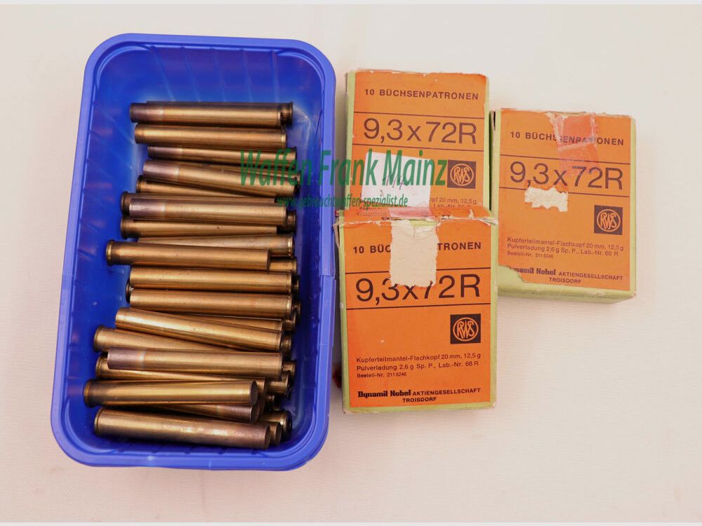 RWS (WZd.Fa.Rottweil) Hülsen 9,3x72R