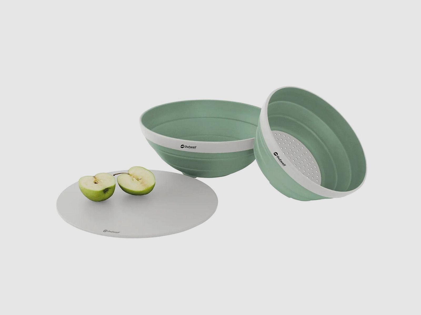 Set di Ciotola e Colino Pieghevole, Verde Scuro, immagine 1 di 15