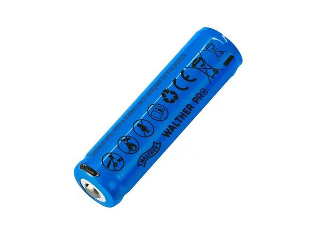 Walther ICR-Akku (18650 2600 mAh 3,6 V) mit USB-Ladefunktion (3.7133), Bild 2 von 2