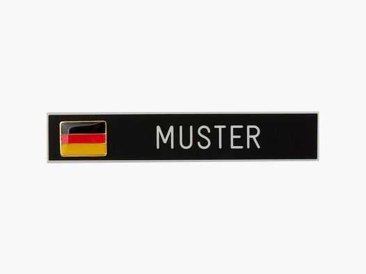 Unbekannt Namensschild DE schwarz