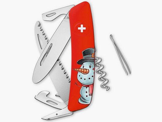 SWIZA cuchillo de bolsillo para niños - J06 JUNIOR X-MAS muñeco de nieve