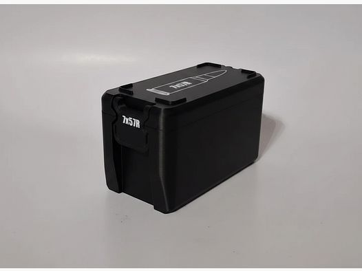 Filamelt ammunition box / 7x57R / 'folding / locking lid' / cartridge box, ammo box