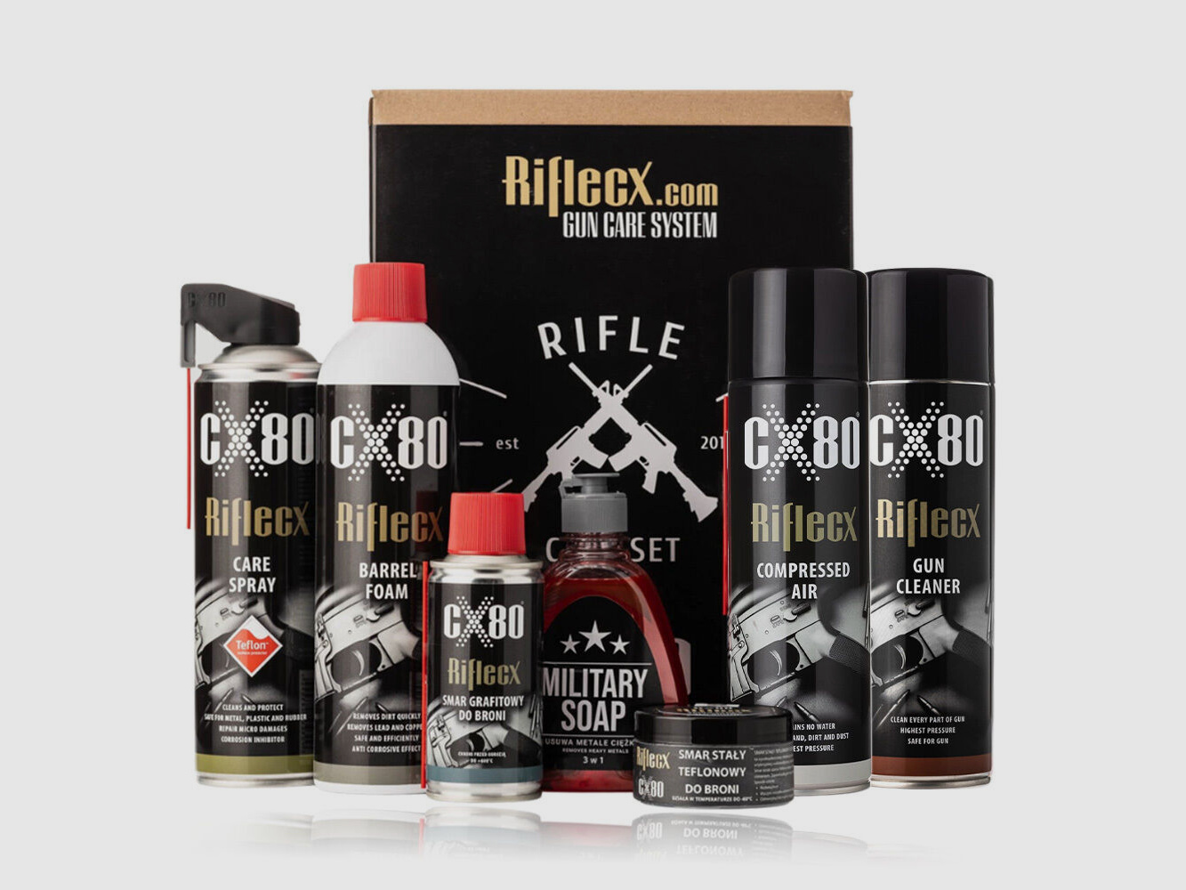 Rifle CX	 Büchsen Set 9 Artikel + Box