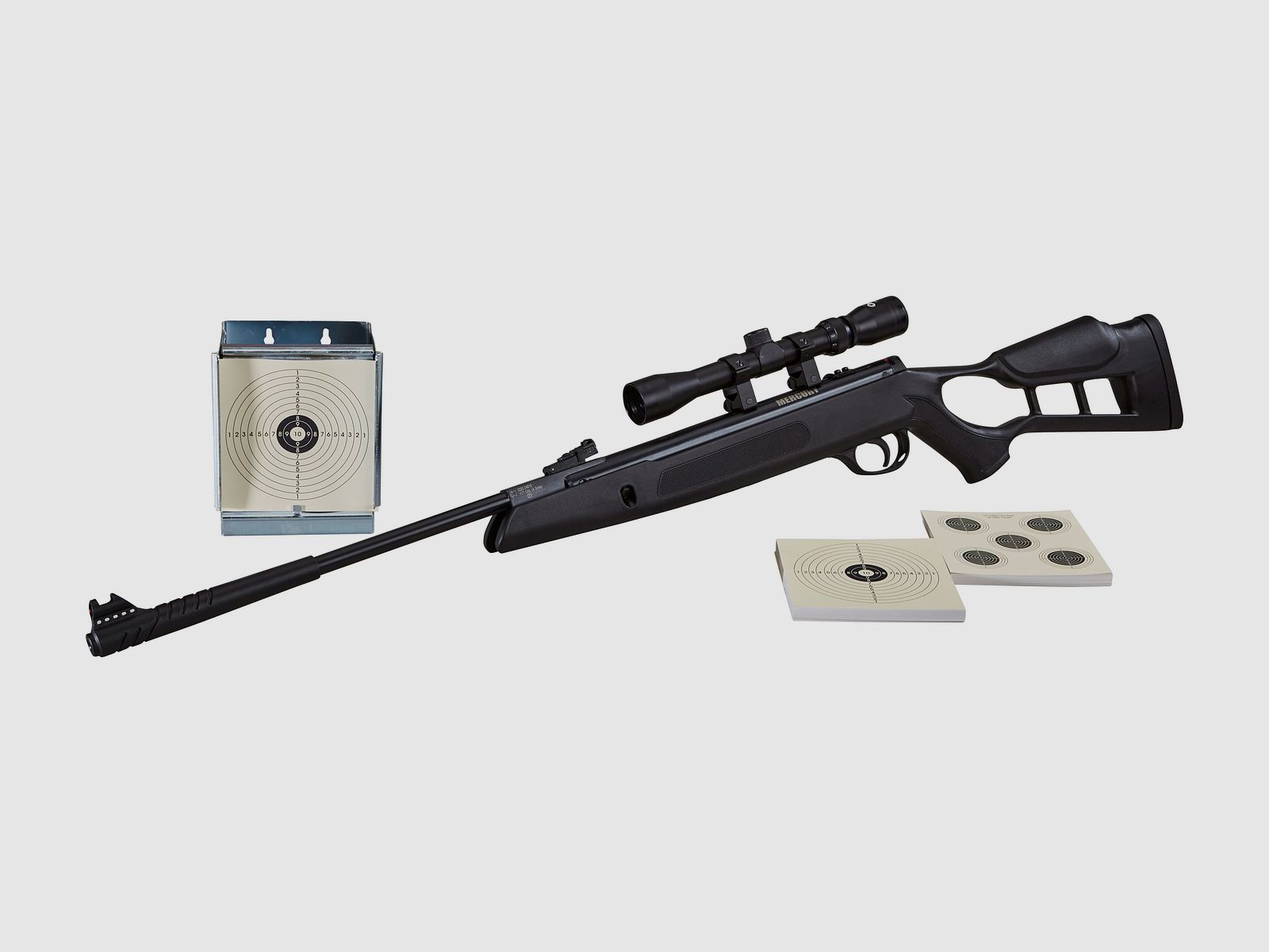 Rifle de aire Mercury Chili Thumbhole – Set, cal. 4,50