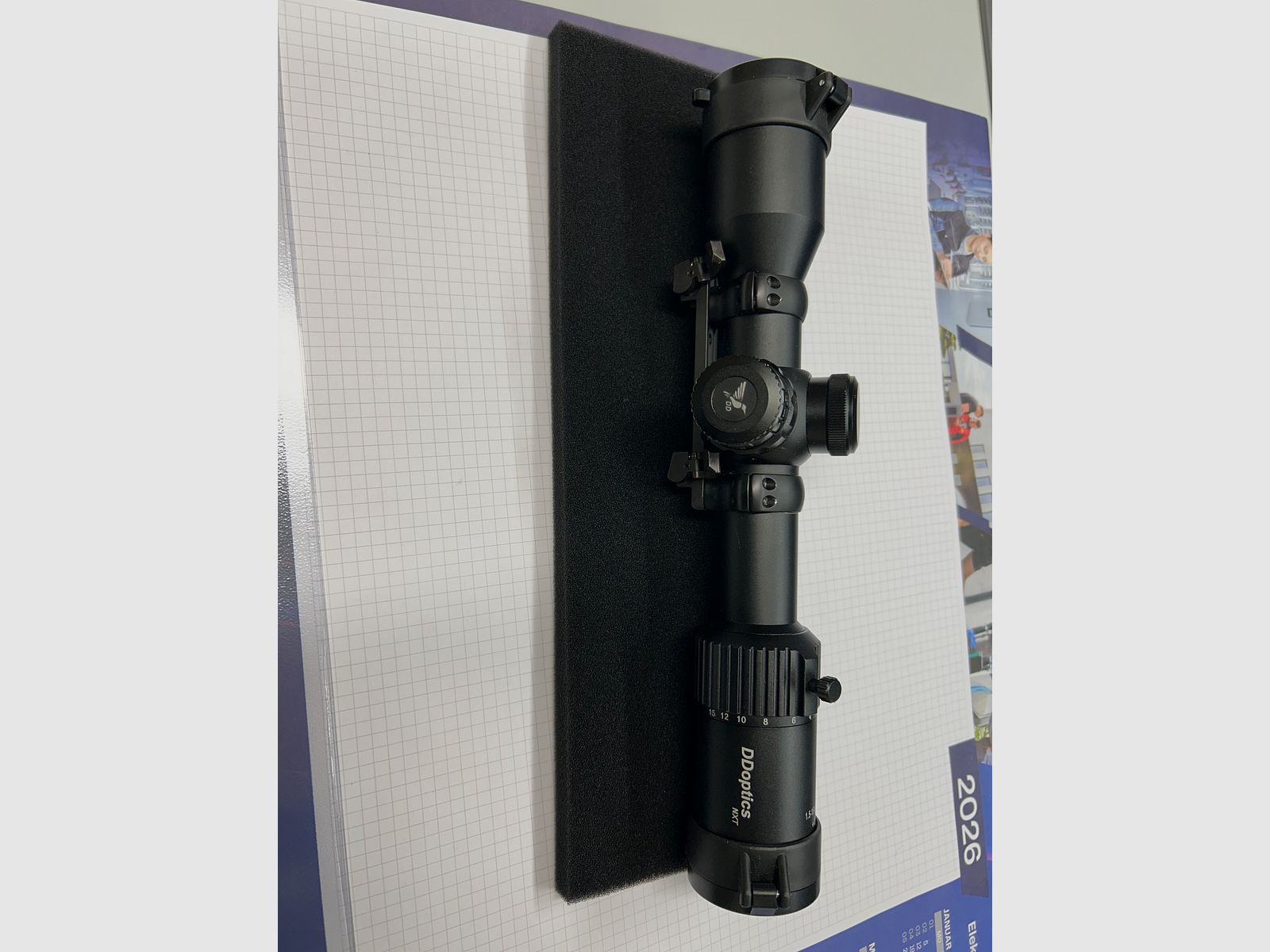DDoptics Zielfernrohr | V10 1,5-15x40 NXT | MRAD | A4D mit Blaser Sattelmontage
