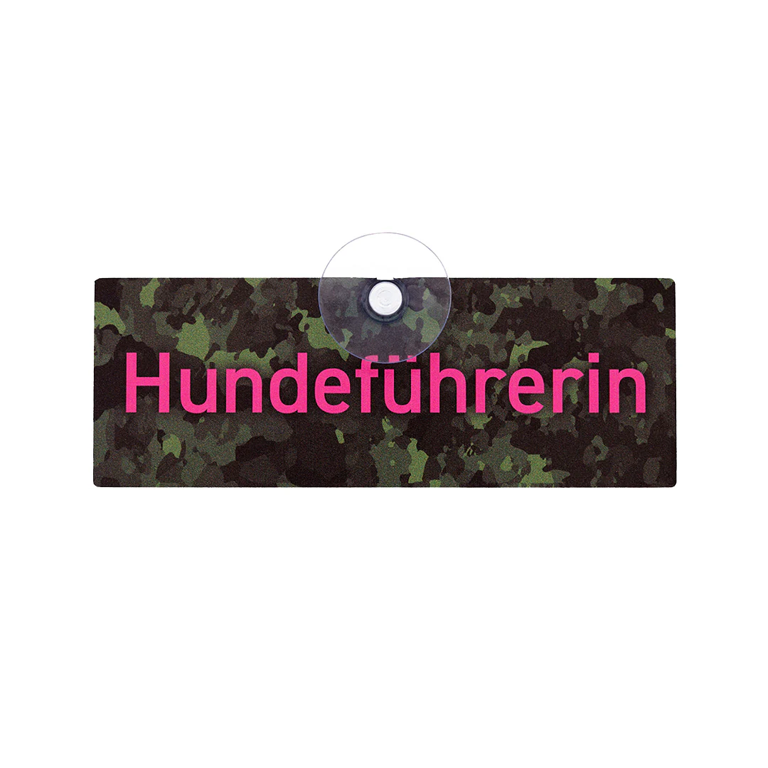Car sign with suction cup "Dog Handler