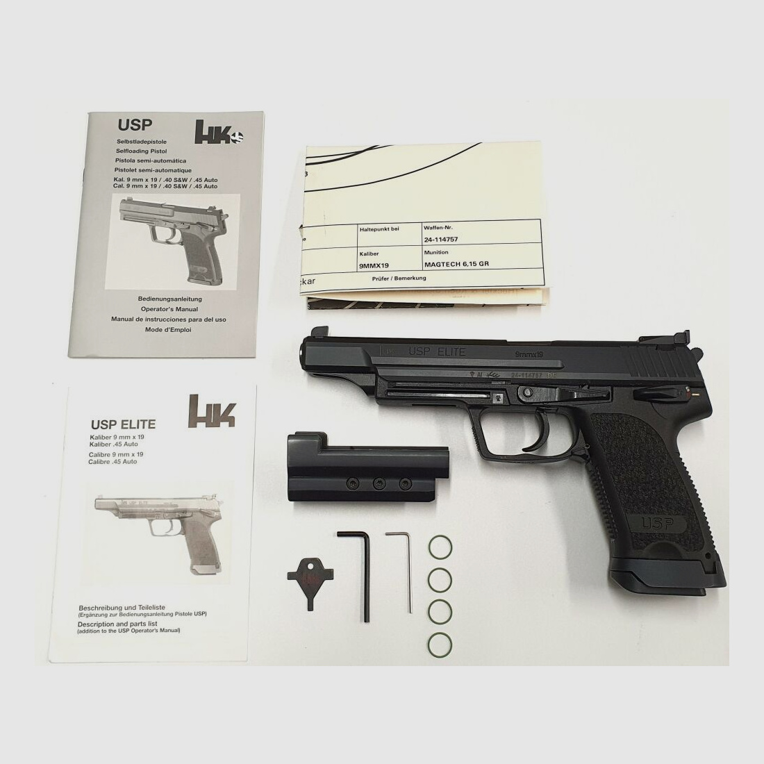 Pistole Heckler und Koch USP Elite Inkl. Zubehör