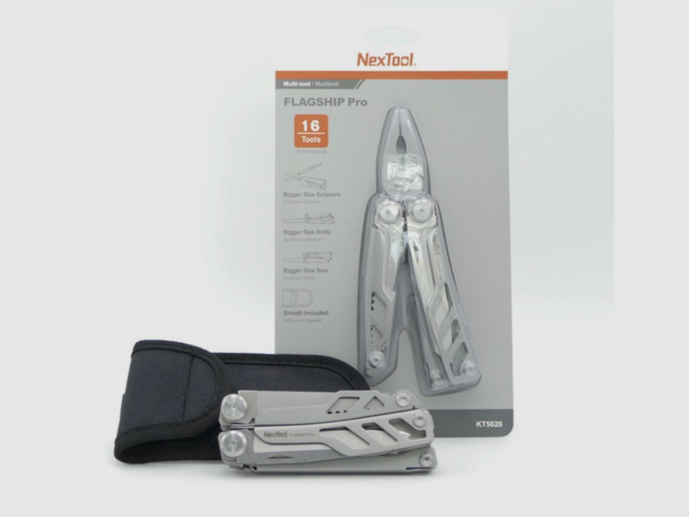 Nextool KT5020 Multi-Tool Flagship 2019 DE Version Multifunktionswerkzeug Multitool silber
