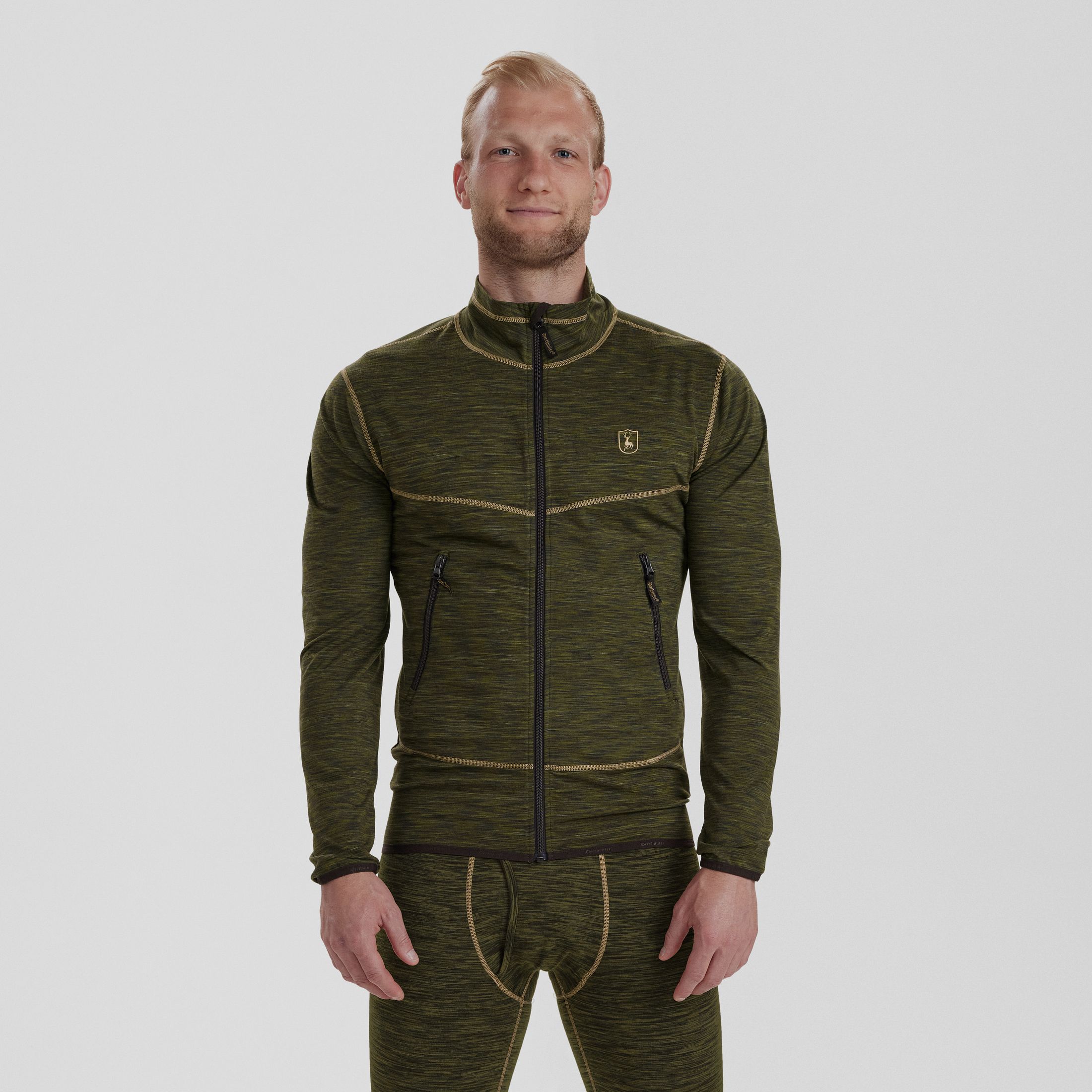 Norden Insulated Fleece - Green Melange – Größe: 2XL