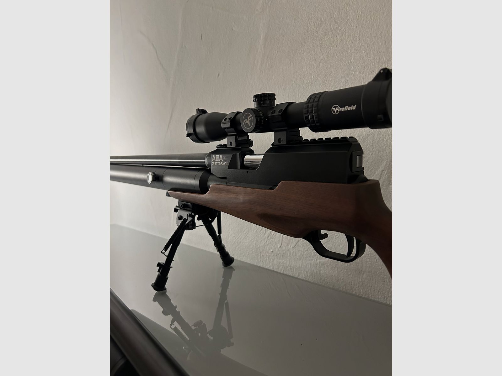 AEA Zeus .68 + AEA Megalodon .50 OVP i akcesoria (tłumik, optyka itp.)