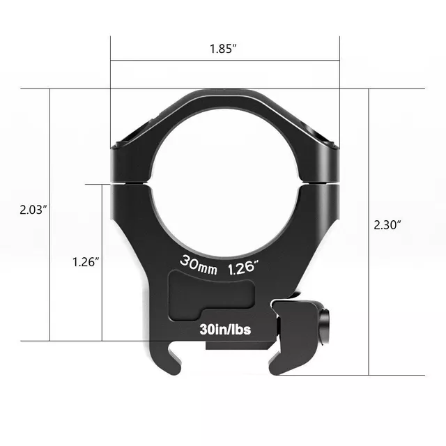 Montaż lunety Arken Halo 22mm / 30mm średni, zdjęcie 3 z 3