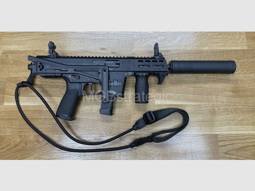 Acheron AG SMG E1 Tłumik Montaż Tri-Lug dla H&K SP5 MKE T94 B&T APC9 SPC9 GHM9 lub innych broni z mocowaniem 3-lug