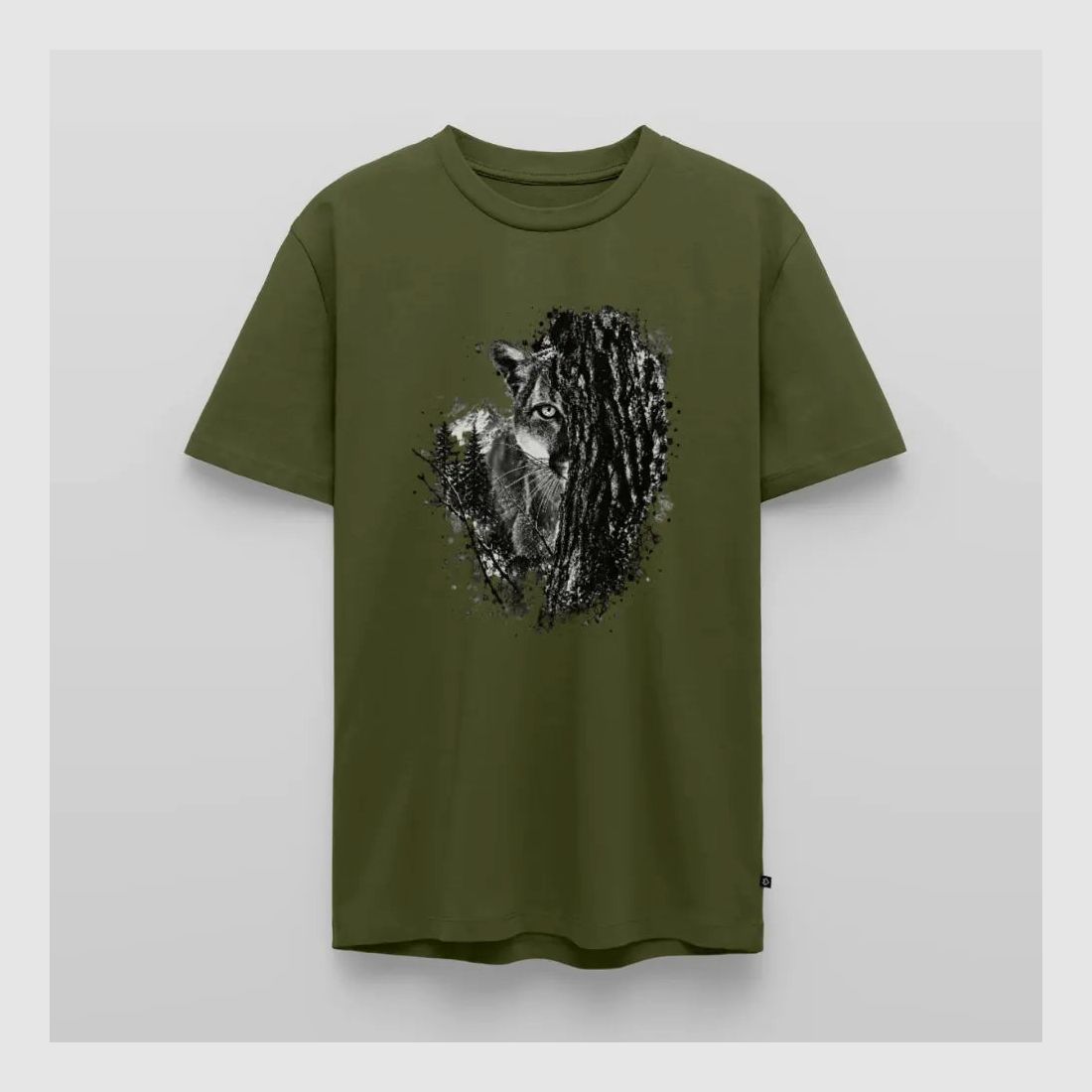 PUMA Men´s Premium T-Shirt „Lauernder Puma"