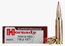 Hornady Superformance 7mm-08 Rem. 139GR SST 20 cartridges