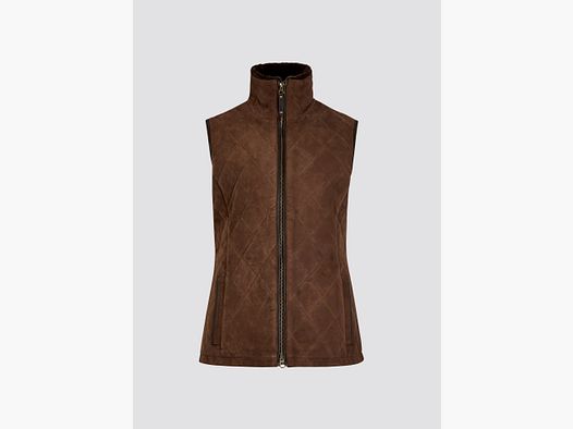 Dubarry Ballyhale gilet en daim pour femme – noyer