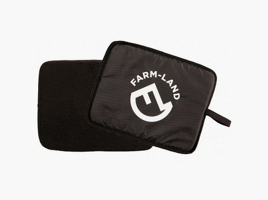 Farm-Land seat cushion, fiber fur black