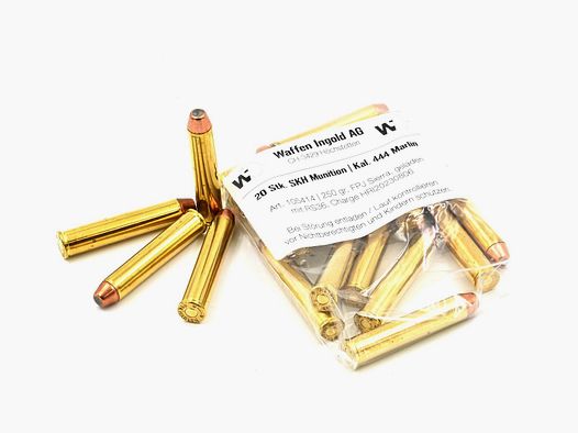 SKH, 444 Marlin, mit Sierra-Geschoss FPJ, 250 gr., 20 Stk.