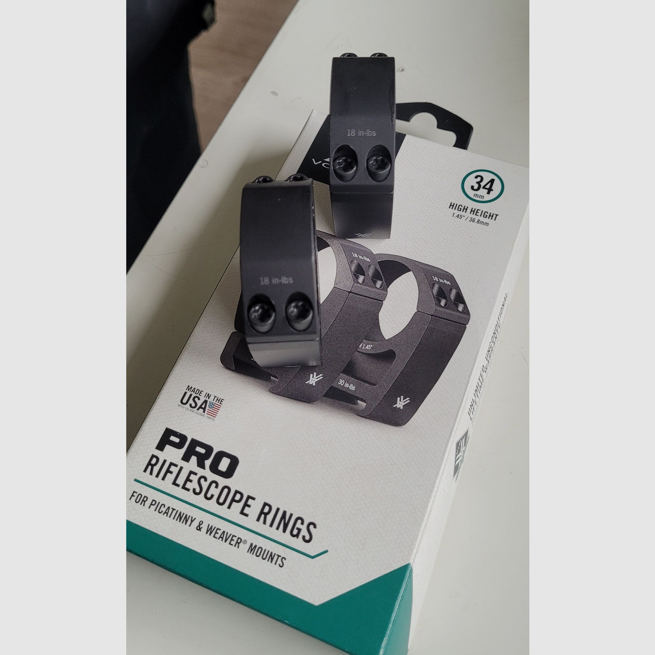 Vortex PRO Montageringe 34mm