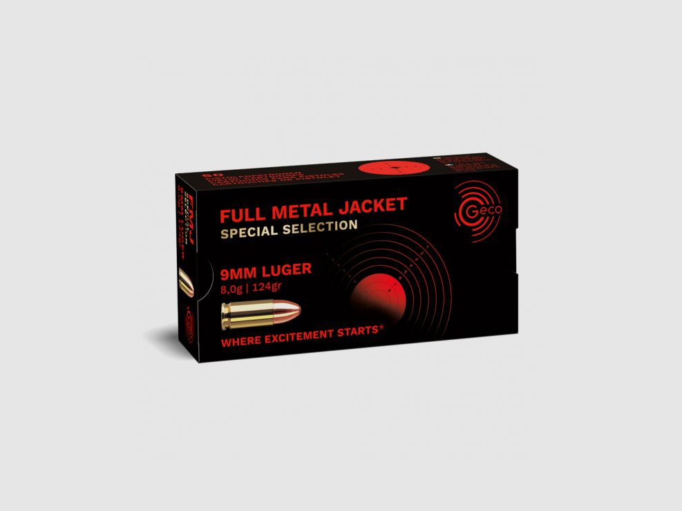 Munition métallique GECO Pistolet 9mm Pb FMJ 154 Grains, image 23 sur 23