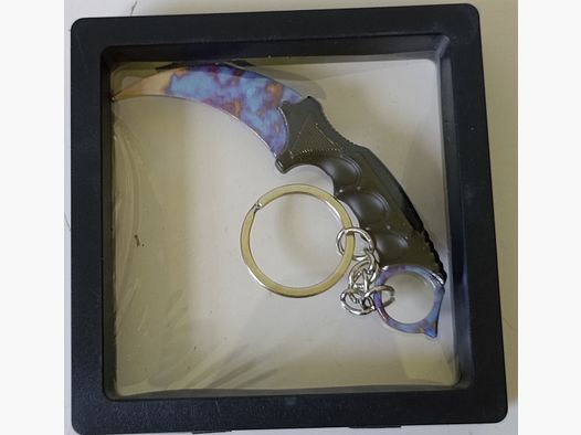 Llavero, miniatura, cuchillo Karambit, Counterstrike