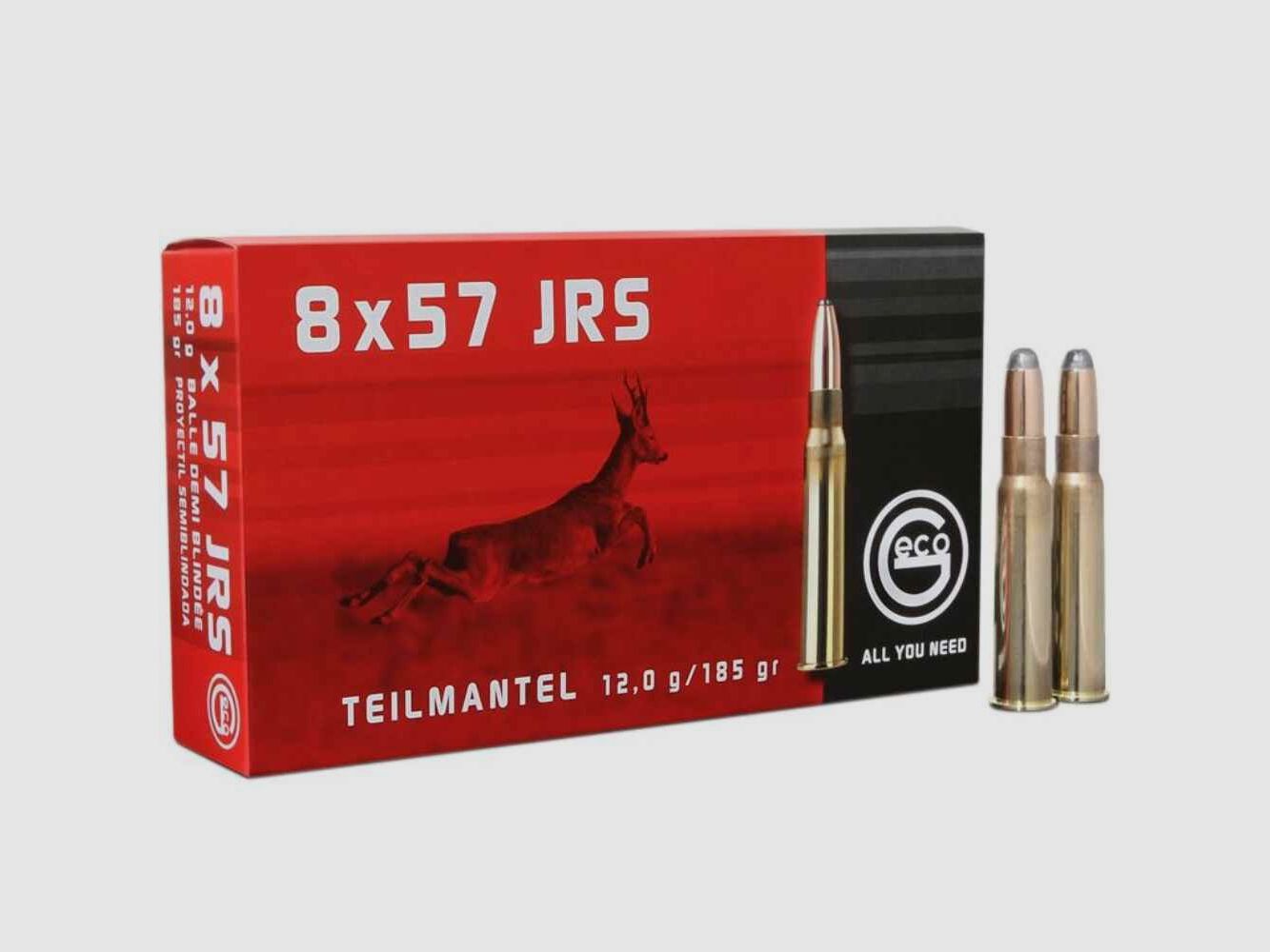 Geco rifle cartridges 8x57 JRS