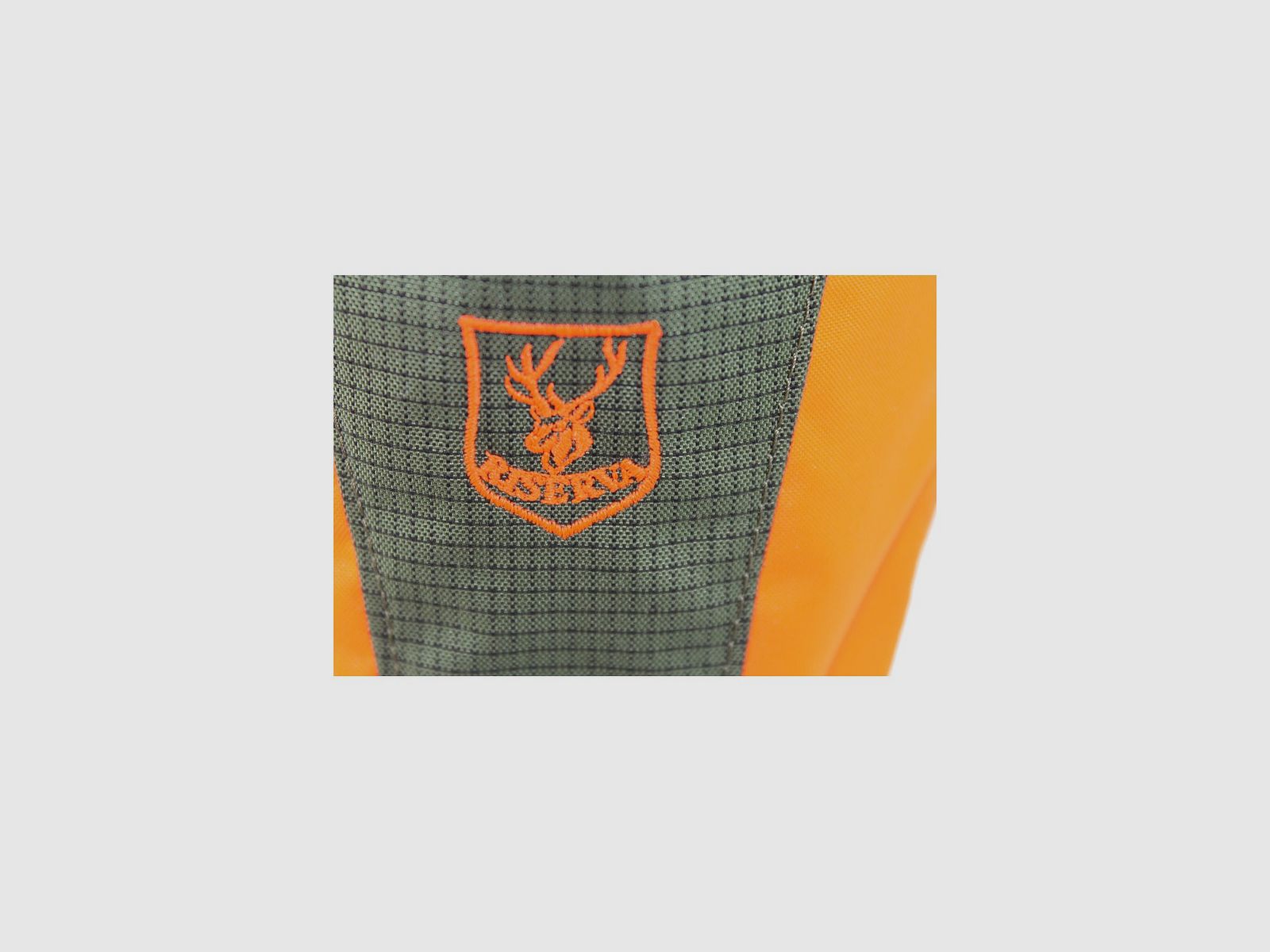 Riserva - ergonomische Gamaschen aus grünem und orangefarbenem Ripstop-Cordura mit hoher Sichtbarkeit, Bild 8 von 8
