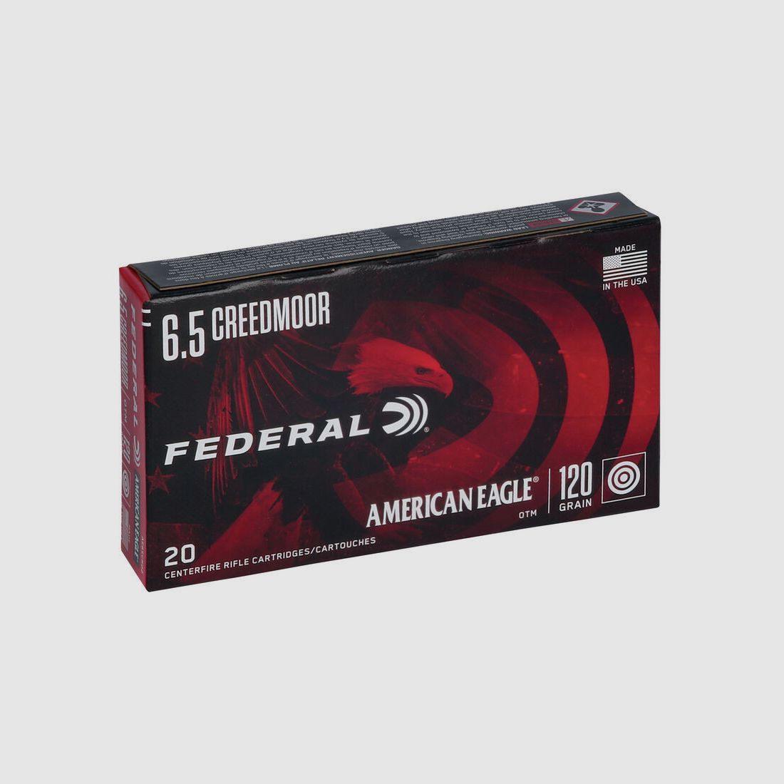 Büchsenmunition FEDERAL American Eagle – 6.5 Creedmoor – 120 grains – OTM, Bild 1 von 5