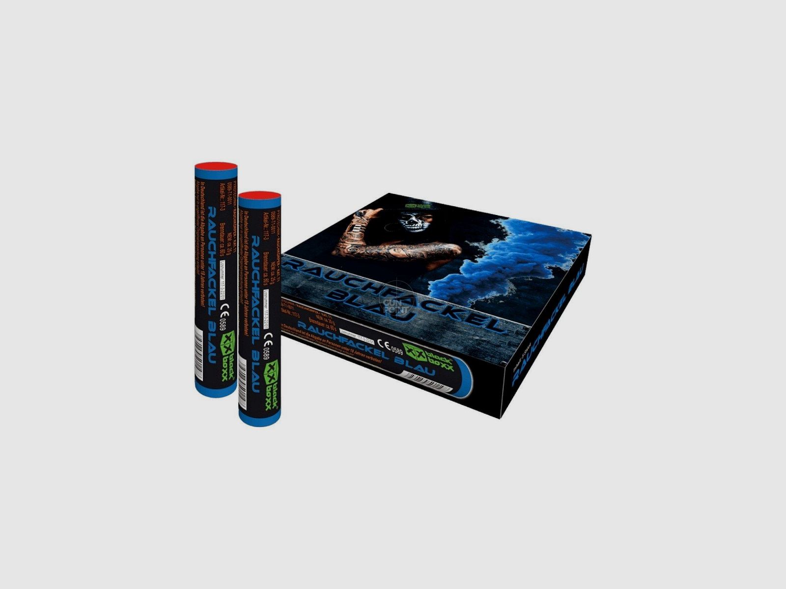Blackboxx smoke flare 5-pack 60 sec. - Blue