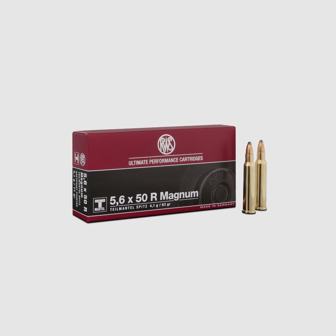 RWS 5.6x50 R MAG TM 4.1g/63gr. Rifle cartridges