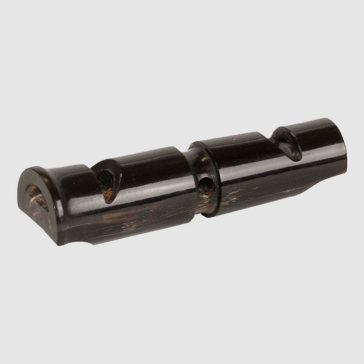 Buffalo horn dog whistle double-sided