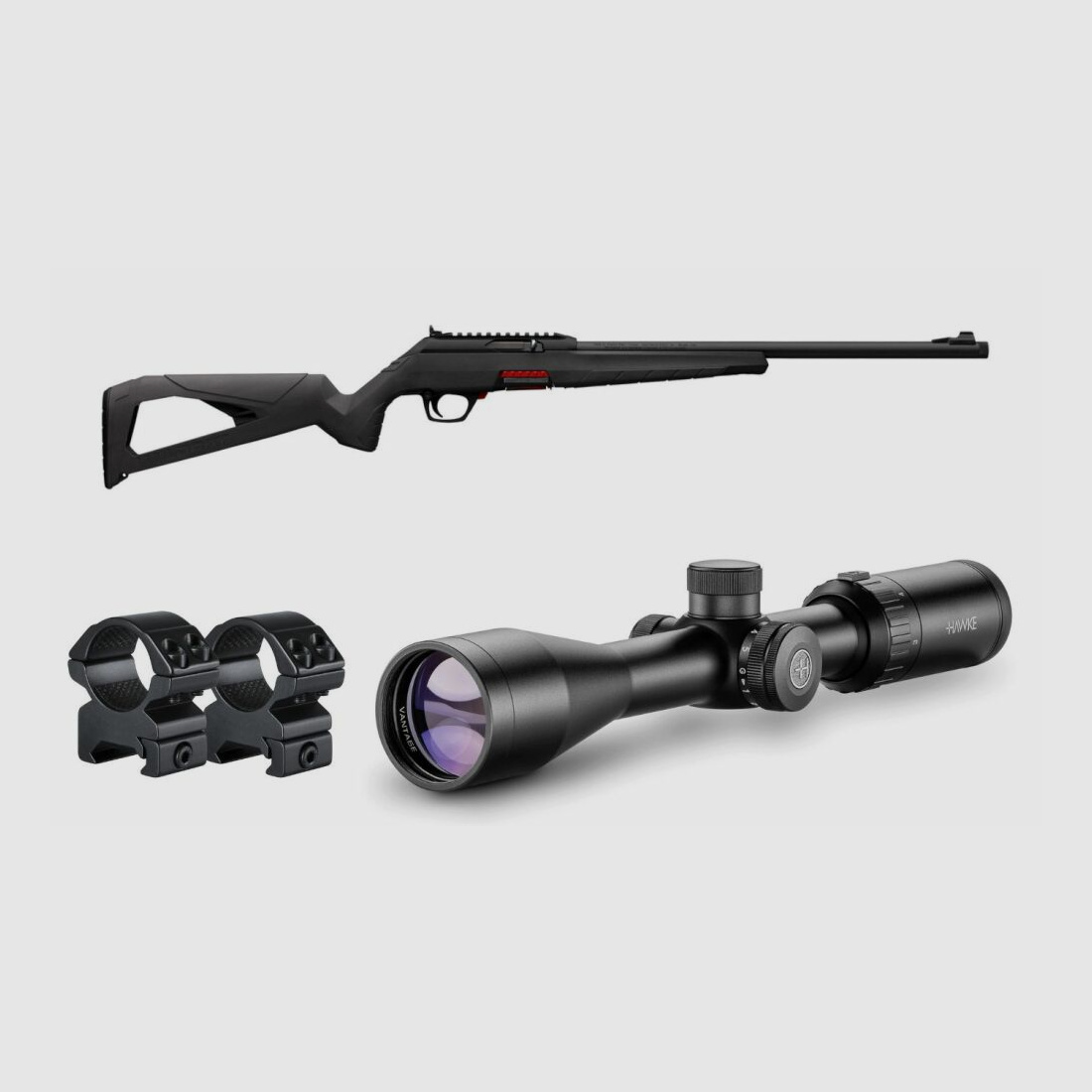 Winchester KK-geweer Winchester Wildcat SA - .22lr 42 cm - met richtkijker Hawke