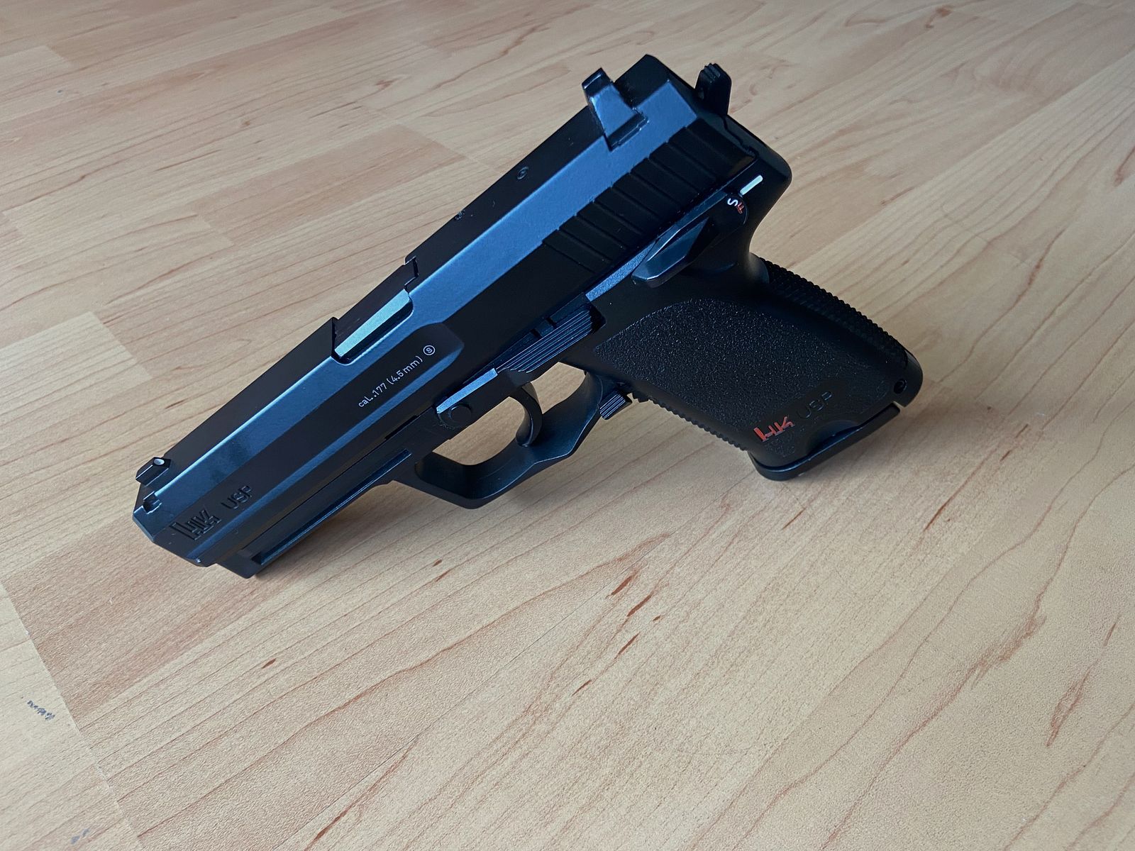 HK USP CO2 Pistole NBB + MP5 K-PDW CO2 GBB 4,5 mm Gebraucht