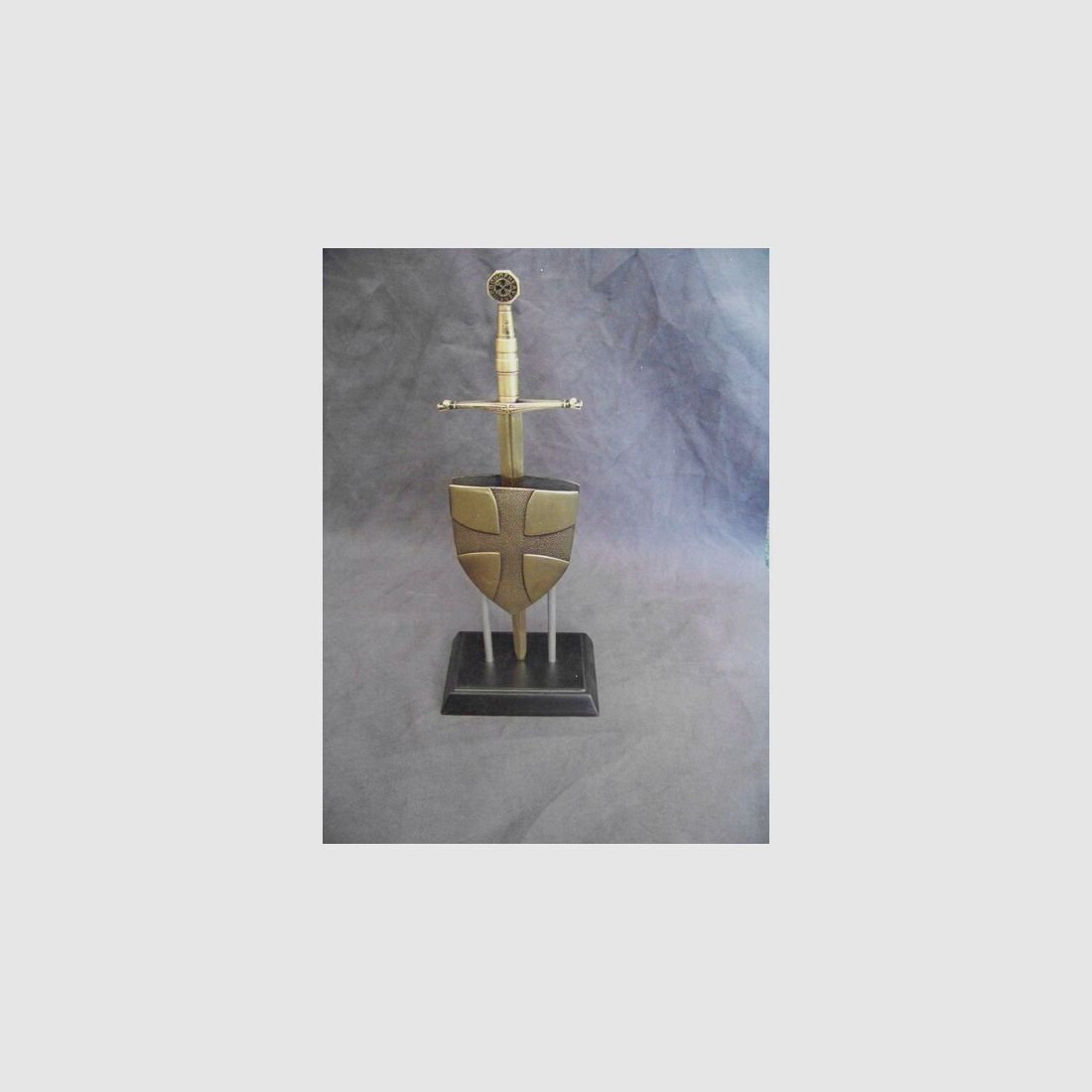 Schwert mit Schild , Dekoration / Brieföffner ca 26 cm , Mittelalter Larp