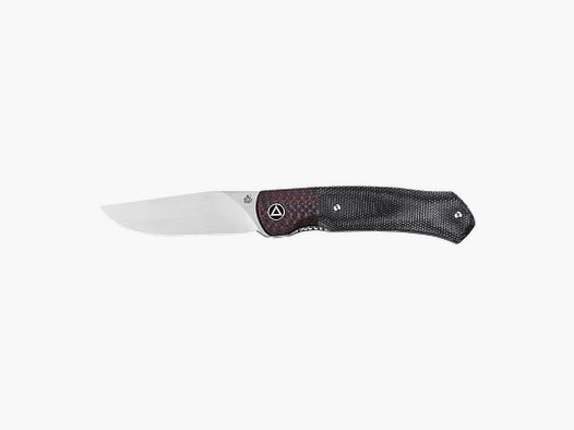 COUTEAU QSP GANNET CARBONE MICARTA NOIR ROUGE