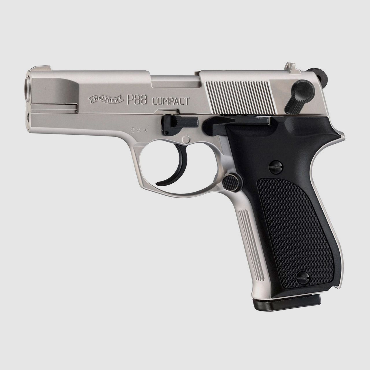 Schreckschuss Pistole Walther P88 Compact nickel KS Kaliber 9 mm P.A.K. (P18)