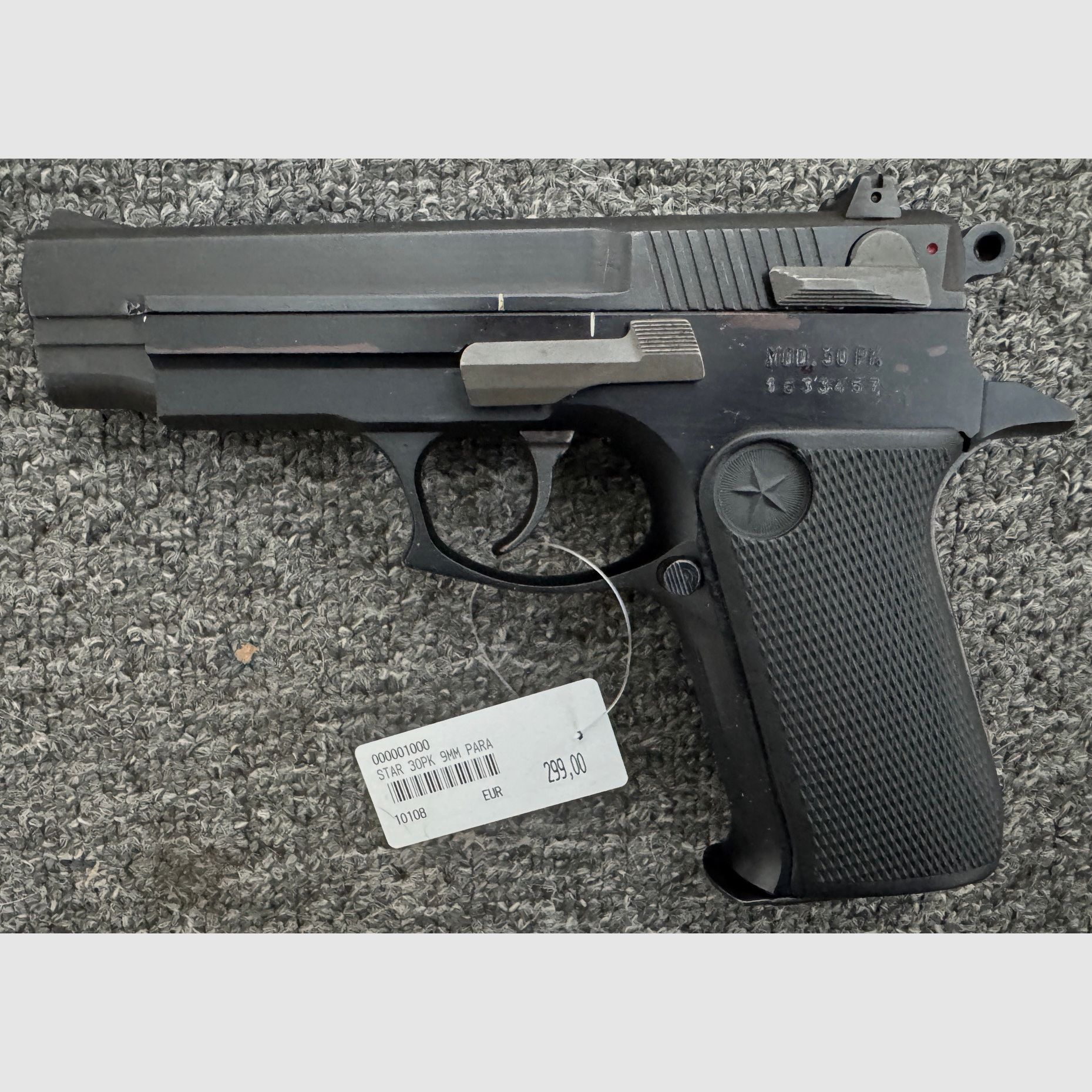 Star 9mm Pistole Mod.30PK