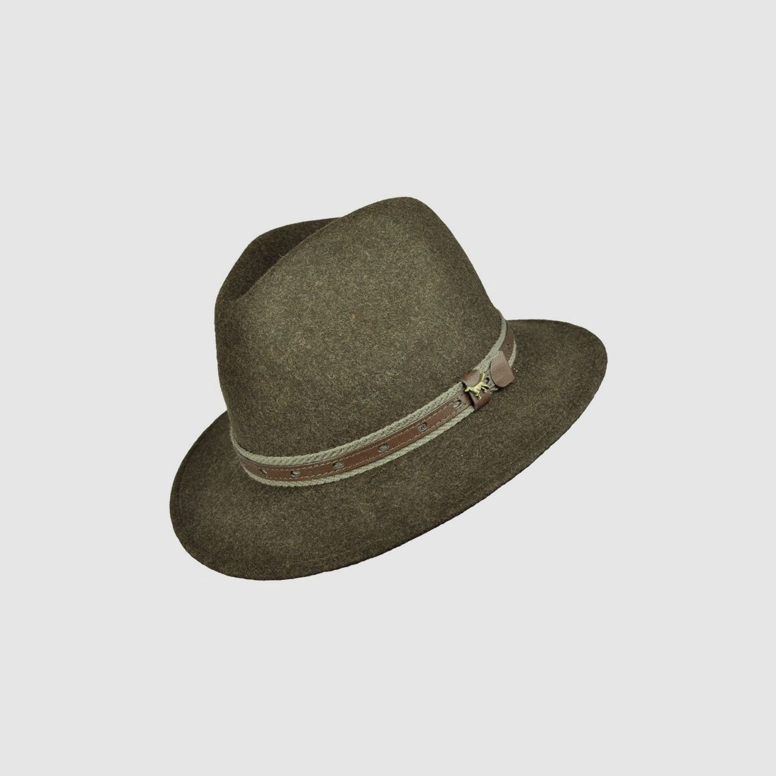 Hat with decorative part hunting dog - 100% wool