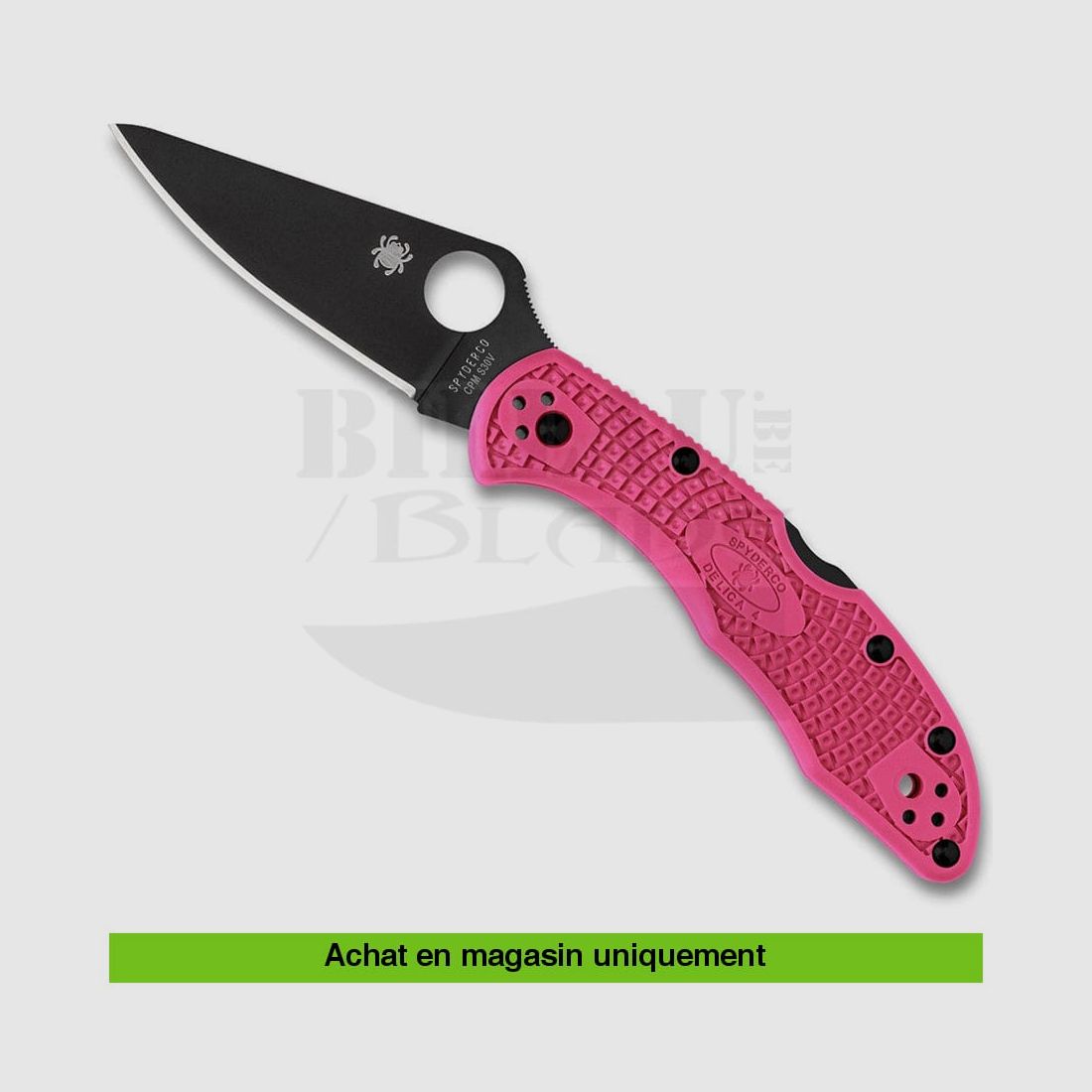 Spyderco Delica 4 Lightweight Pink / Black CPM S30V PE Klappmesser, Bild 2 von 3