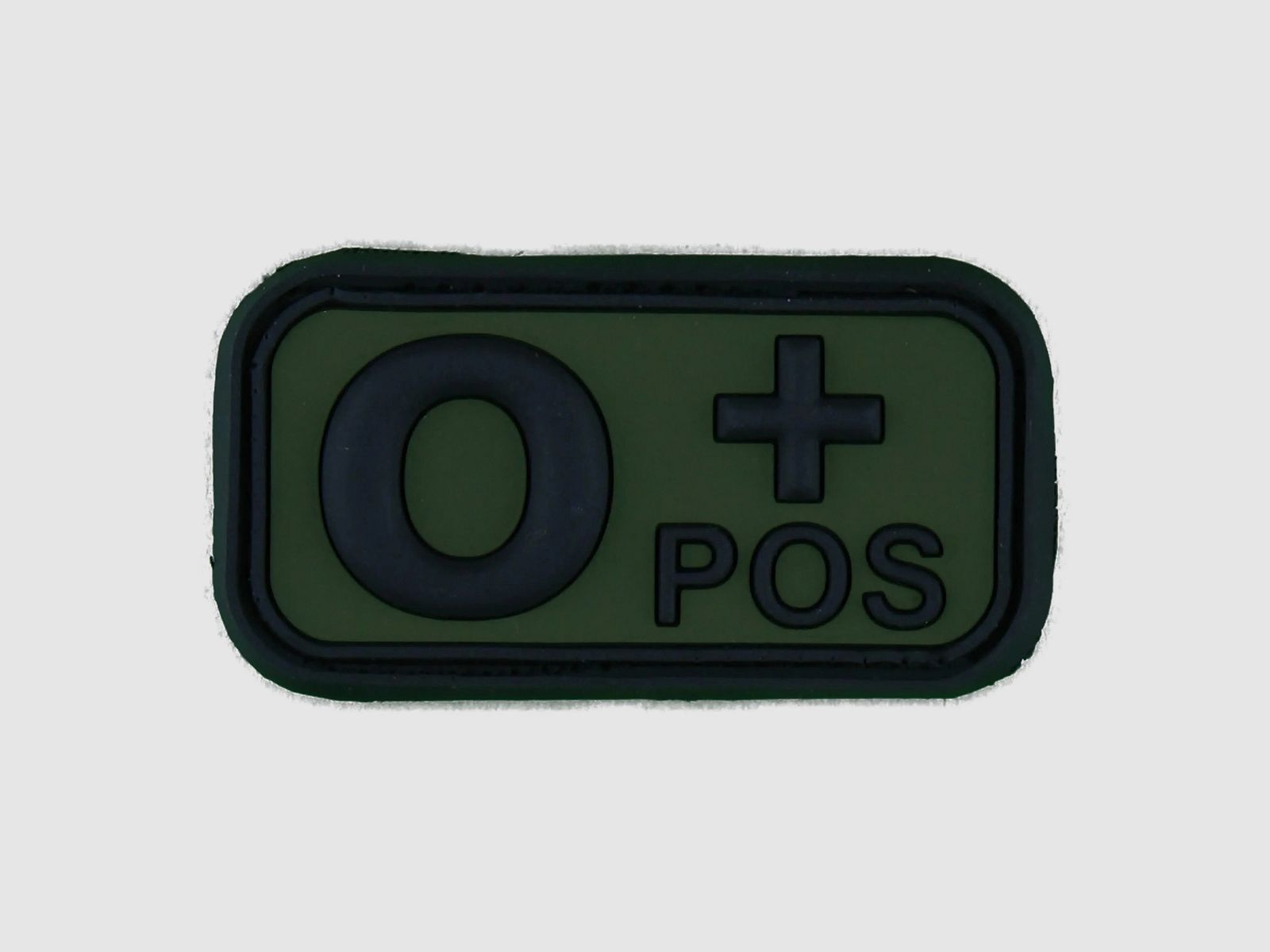 Fritzsch 3D Blutgruppenpatch 0 Pos schwarz-oliv