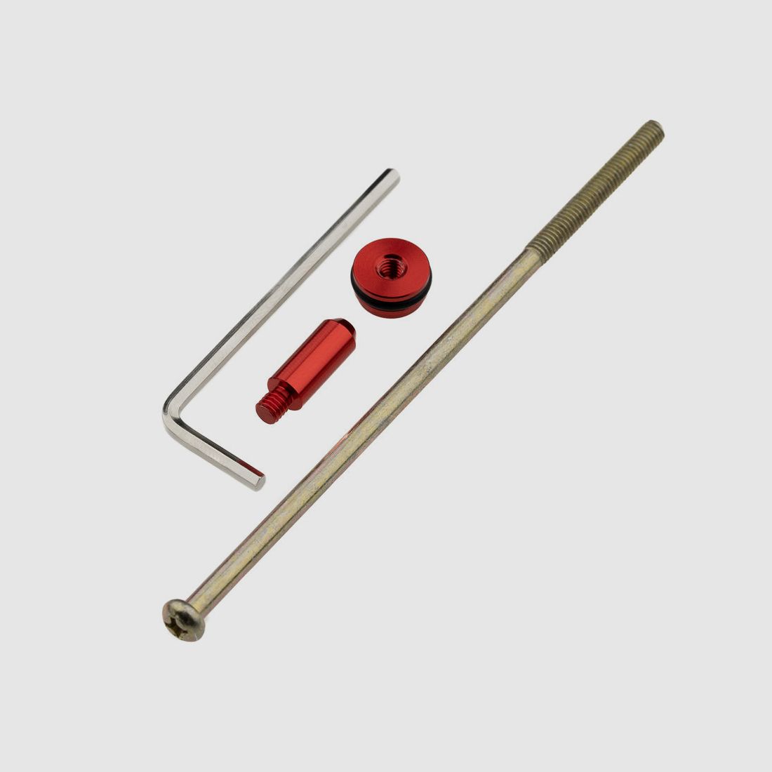 Powerkit.50 V2 per HDP50 + GEN.2 | ROSSO ELOXATO | Valvola di esportazione | Potenza massima 7,5j - 25j+