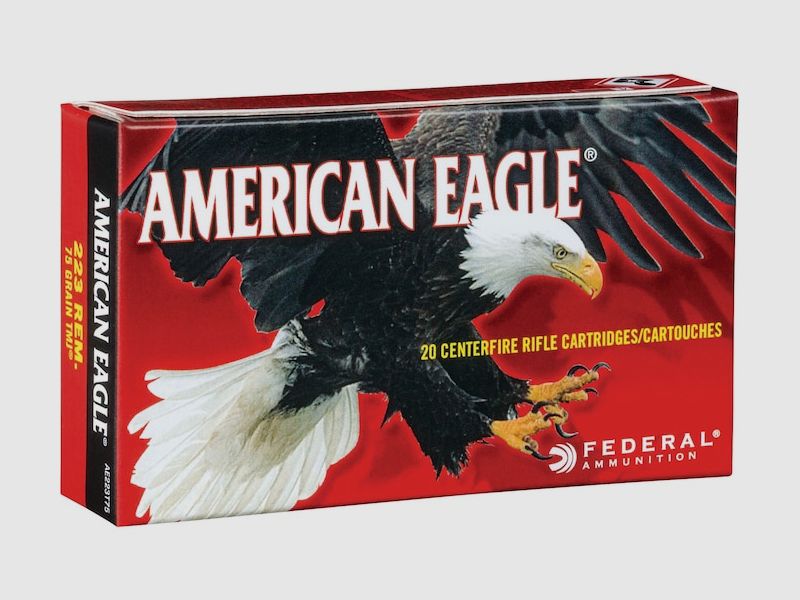 Federal American Eagle .223 Rem. 75GR TMJ 20 Patronen