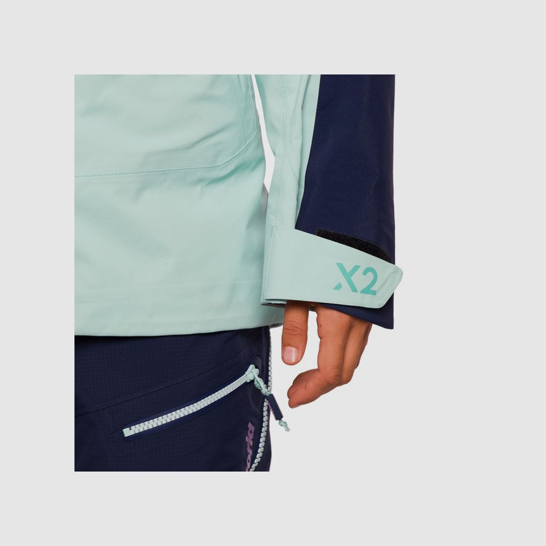 Trangoworld CHAQUETA TRX2 SHELL WM EVO AZUL CLARO/MARINO, imagen 3 de 15
