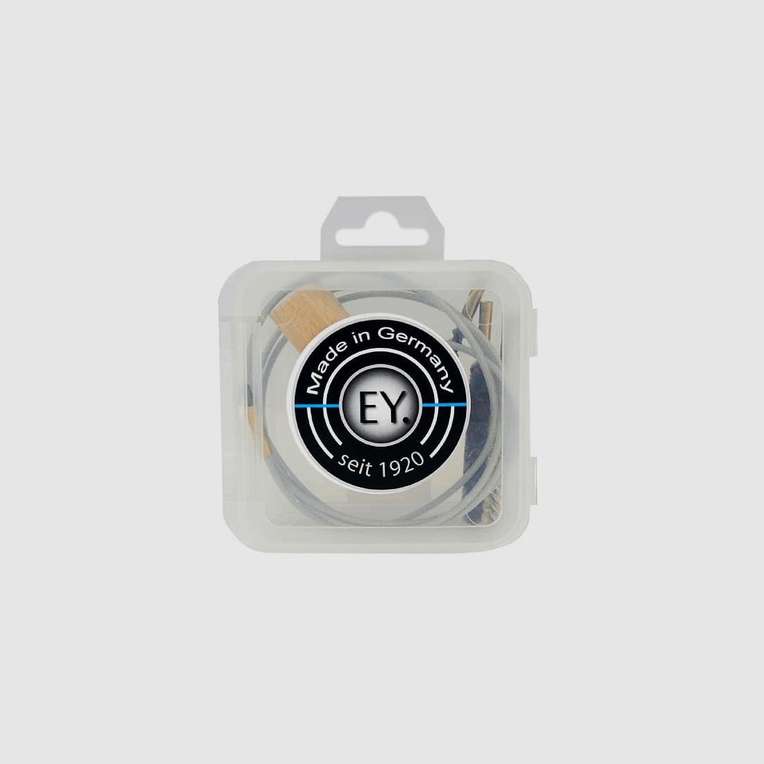Eyselein travel cleaning set for cartridges caliber 5.6mm/.22 in plastic box including steel cable